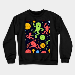 Weird Aliens - Graffiti Abstract Art Crewneck Sweatshirt